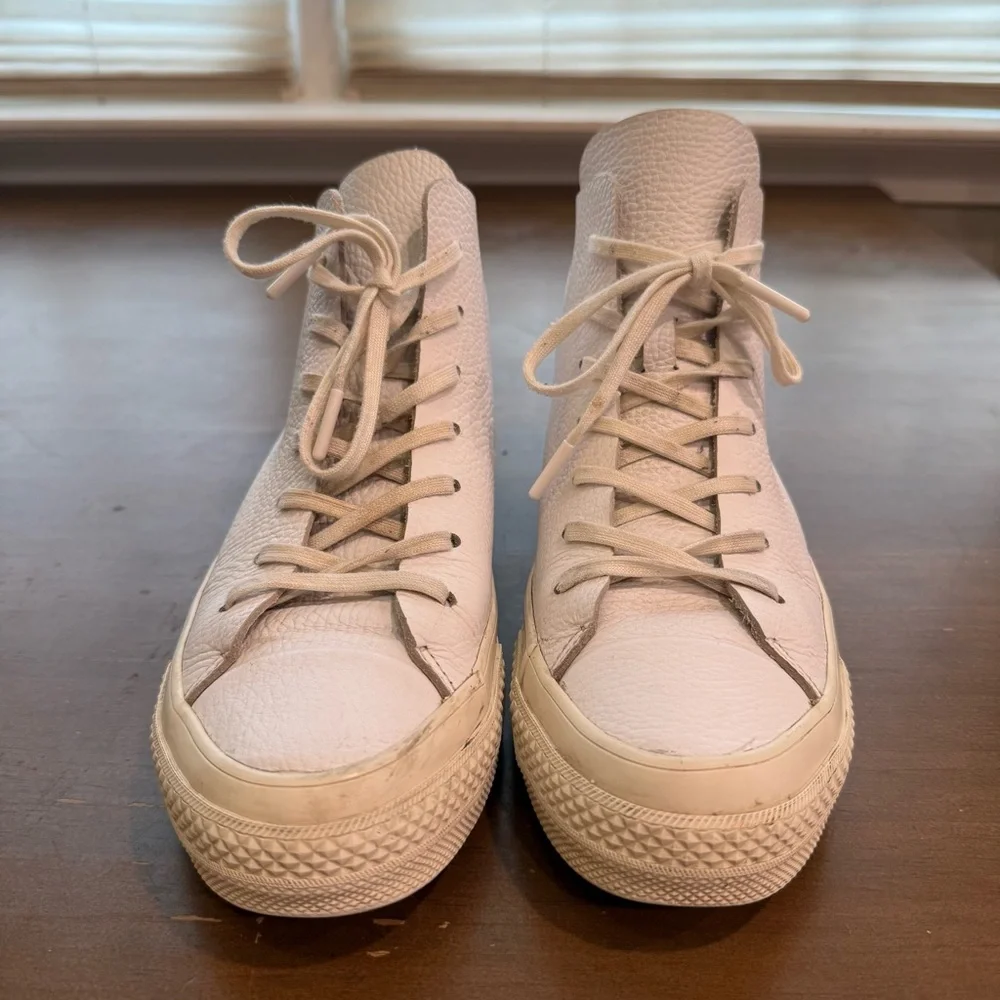Converse Prime High Top Leather Sneaker White Womens 7 , Men’s 5